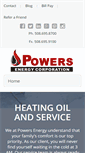 Mobile Screenshot of powers-oil.com
